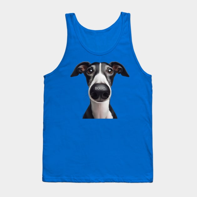 Greyhound Dog Boop Tank Top by Greyhounds Are Greyt